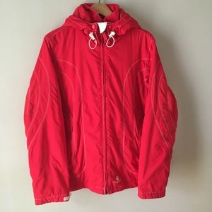 American Eagle AEO red winter coat snow jacket size large womens